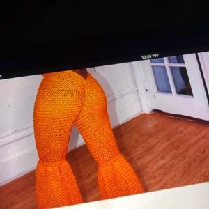 Crochet festival pants